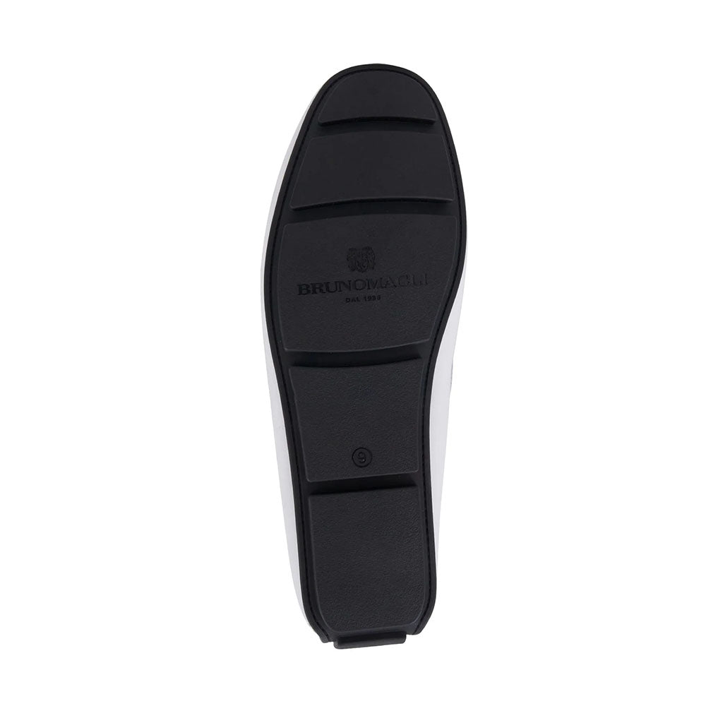 Bruno Magli Taso Leather Bit Driver Off White