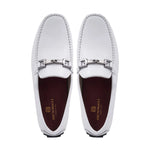 Bruno Magli Taso Leather Bit Driver Off White