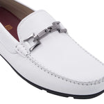 Bruno Magli Taso Leather Bit Driver Off White