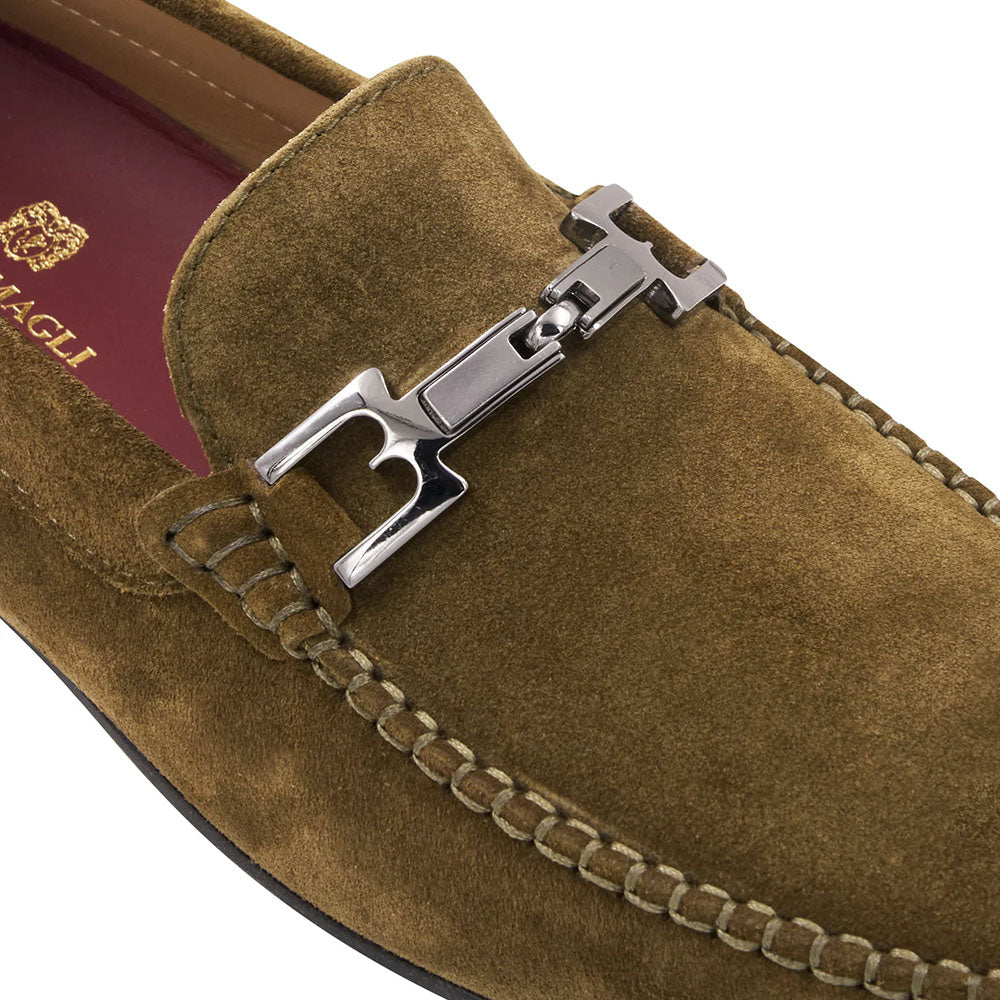 Bruno Magli Taso Suede Bit Driver Sage