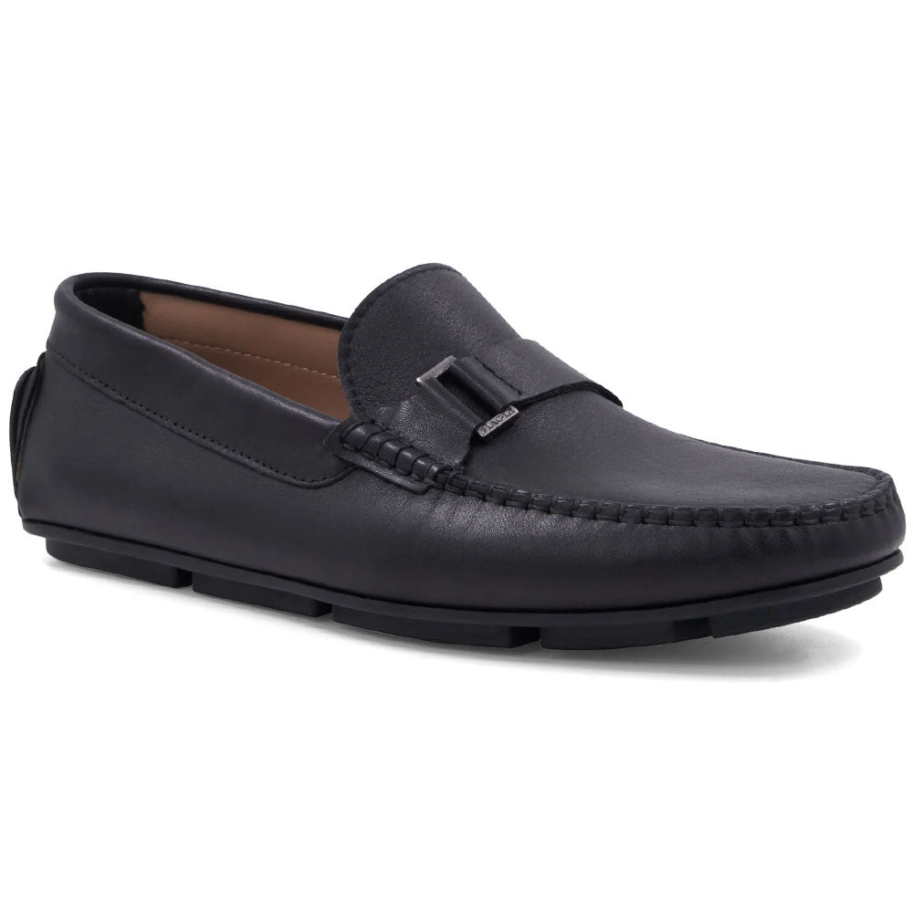 Bruno Magli Tazio Leather Bit Driver Black