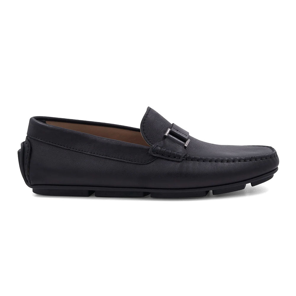 Bruno Magli Tazio Leather Bit Driver Black