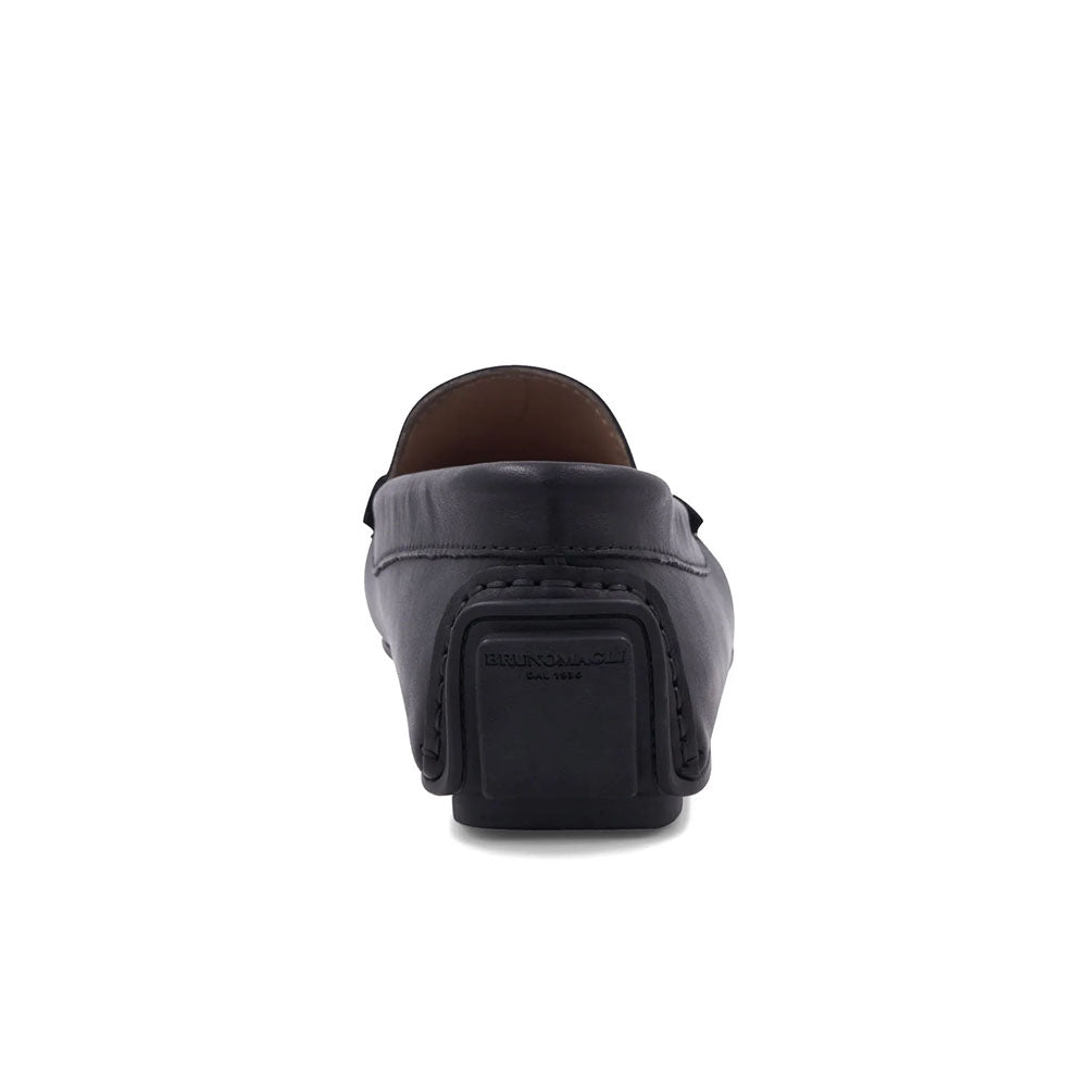 Bruno Magli Tazio Leather Bit Driver Black