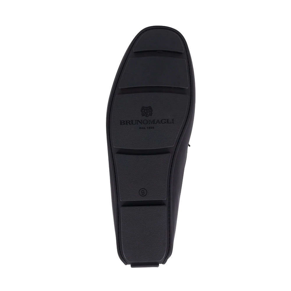 Bruno Magli Tazio Leather Bit Driver Black