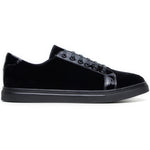 Belvedere Studio Teo Velvet / Patent Leather Formal Sneakers Black