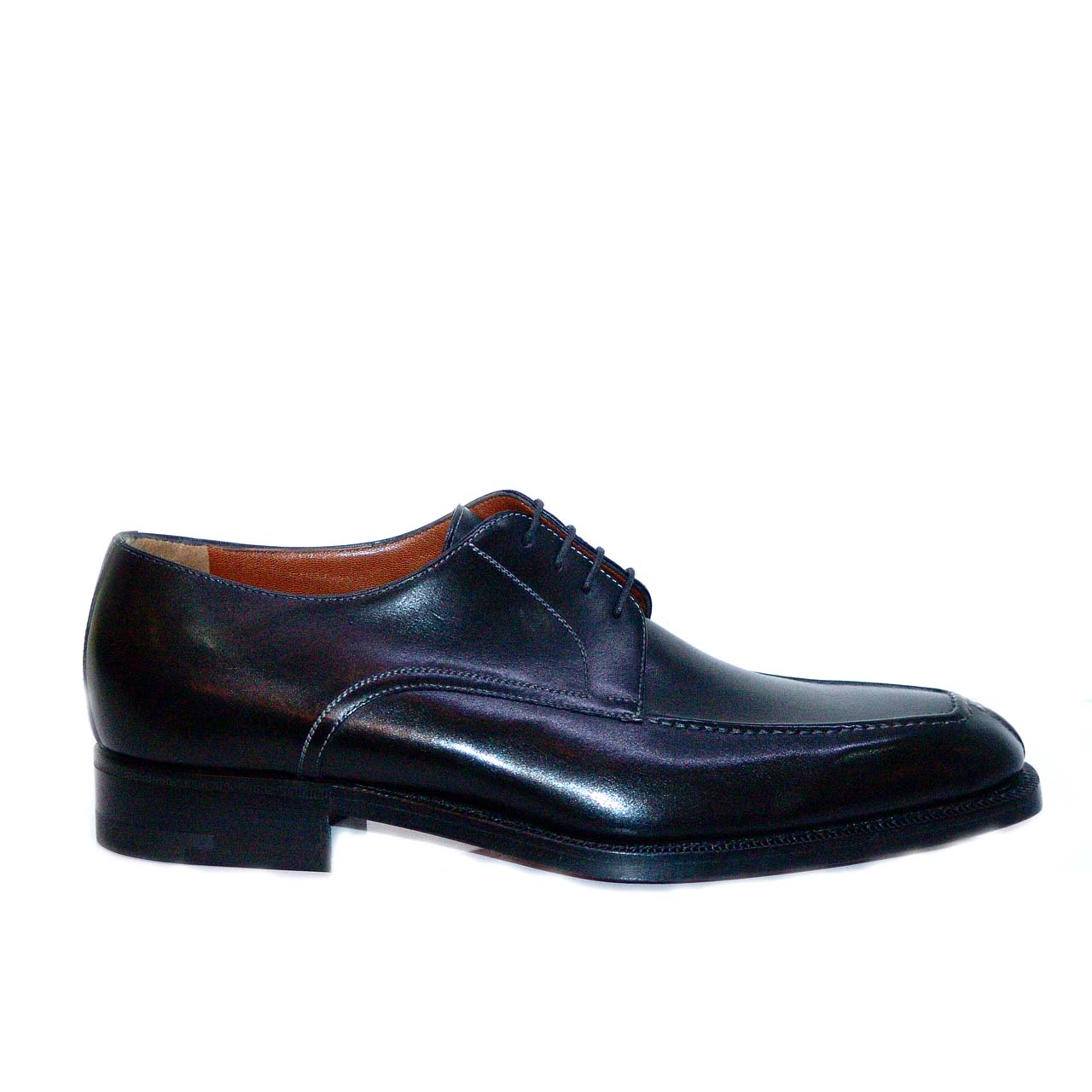 A. Testoni 45111 Calfskin Split Toe Lace  Up