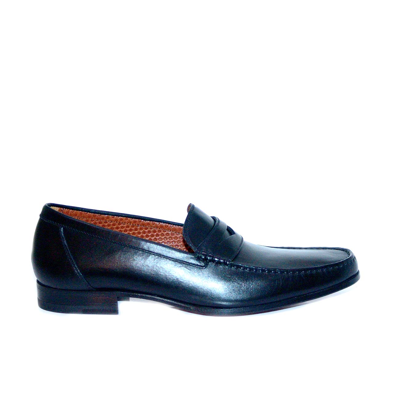A. Testoni 60072 Calf Skin Penny Loafer