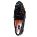 A. Testoni 60082 Alligator Penny Loafer