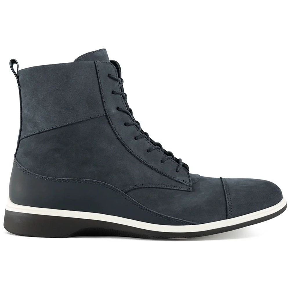 Paolo Shoes The Boot Nubuck Lace Up Cobalt