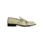 Corrente P000596 Tomaso Double Buckle Loafer Beige