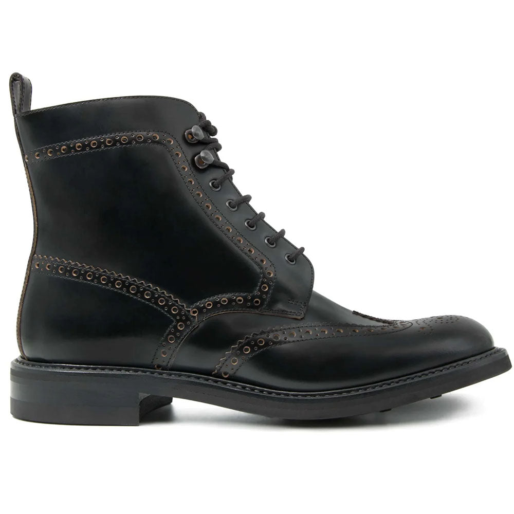 Il Gergo Tommy Leather Wingtip Boot Black