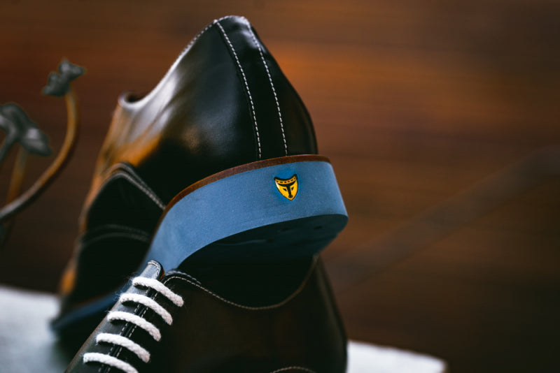 Michael Toschi Luciano Wingtip Brogues Black / Blue Sole
