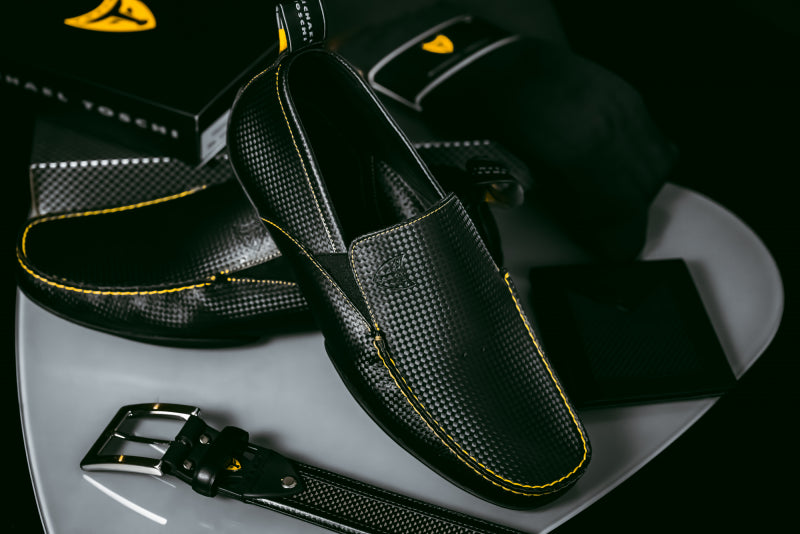 Michael Toschi Onda Driving Shoes Black Carbontech