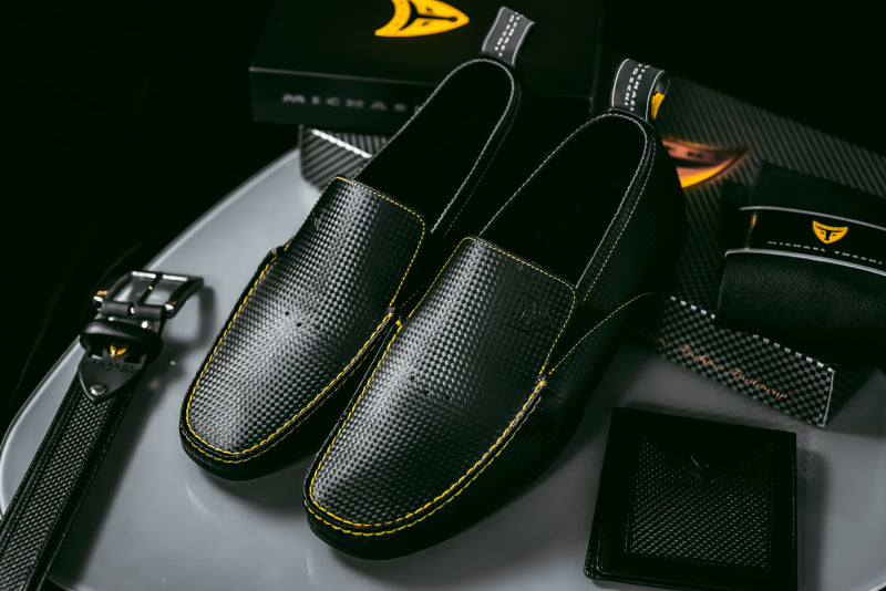 Michael Toschi Onda Driving Shoes Black Carbontech