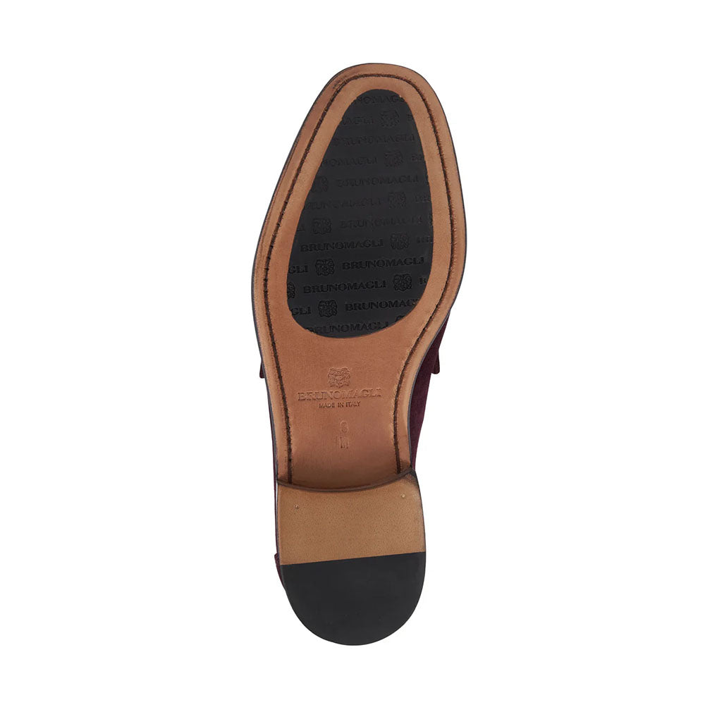 Bruno Magli Trieste Suede Moccasin Burgundy