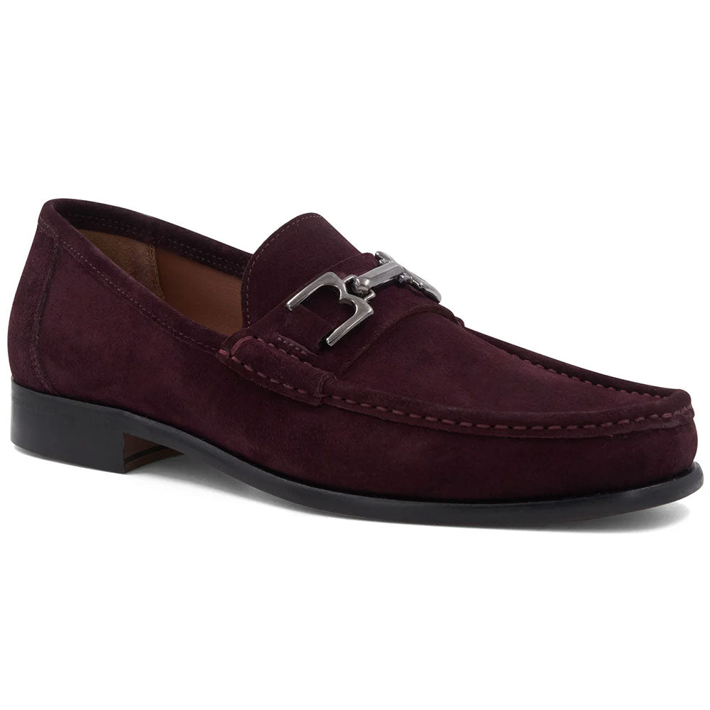 Bruno Magli Trieste Suede Moccasin Burgundy