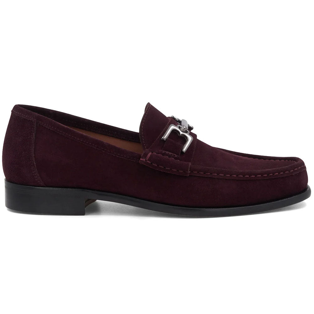Bruno Magli Trieste Suede Moccasin Burgundy