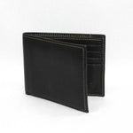 Torino Leather Tumbled Calf Billfold - Black