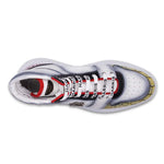 Harris Firenze 1913 Crocodile Print High Top Sneakers White