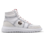 Harris Firenze 1913 Crocodile Print High Top Sneakers White