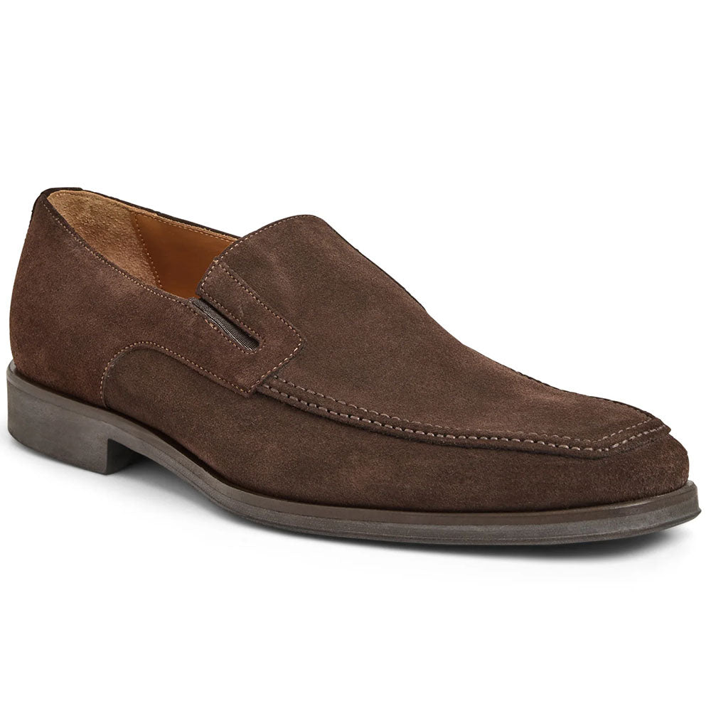 Bruno Magli Raging Suede Slip-on Shoes Brown