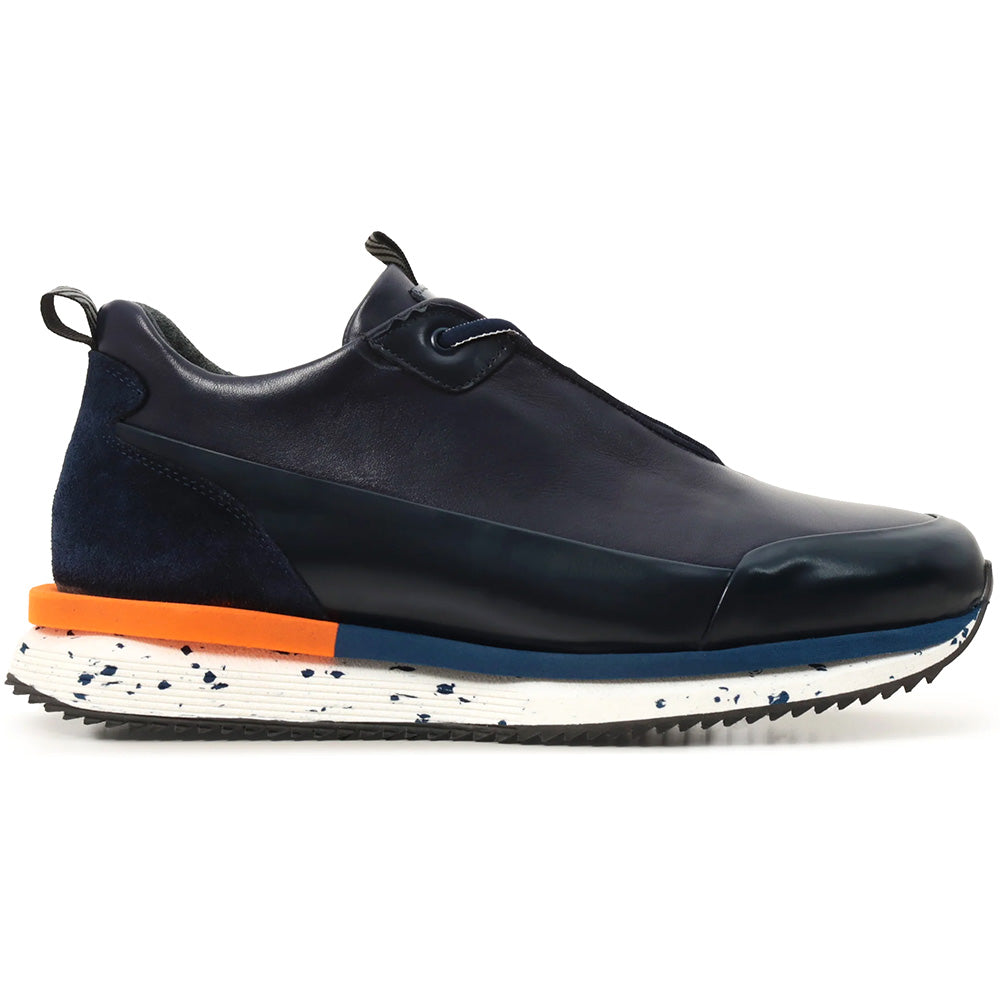 Vinci Leather The Milford Leather Sneaker Navy