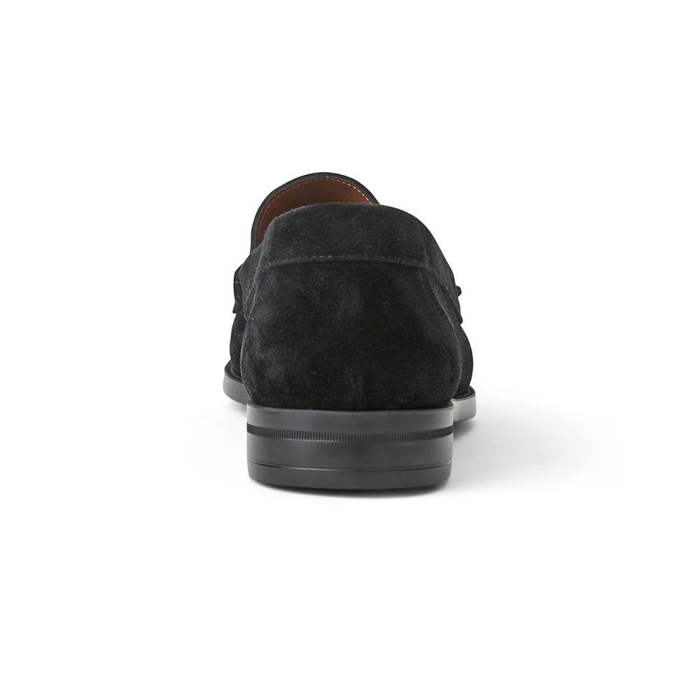 Bruno Magli Veneto Suede Bit Loafer Black