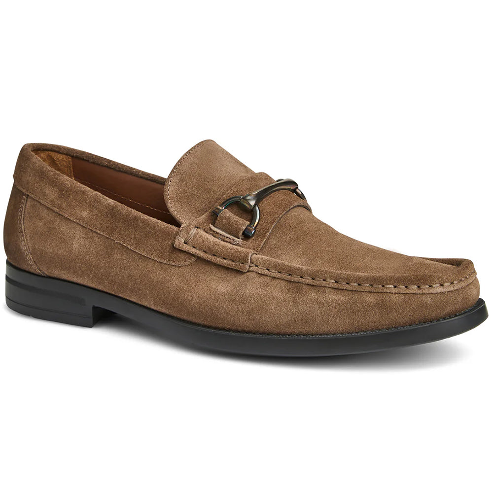 Bruno Magli Veneto Suede Bit Loafer Taupe