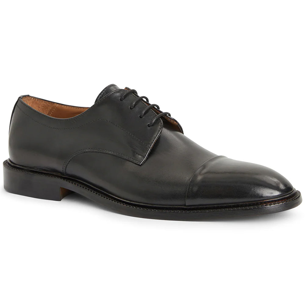 Bruno Magli Aydin Cap Toe Leather Derby Black