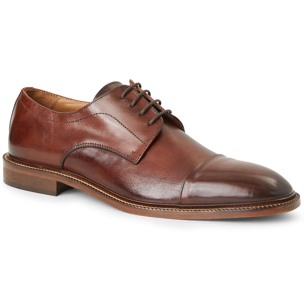Bruno Magli Aydin Cap Toe Leather Derby Cognac