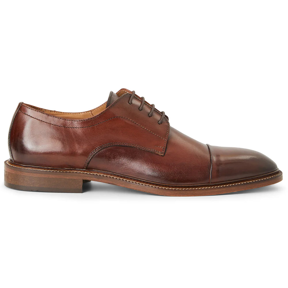 Bruno Magli Aydin Cap Toe Leather Derby Cognac