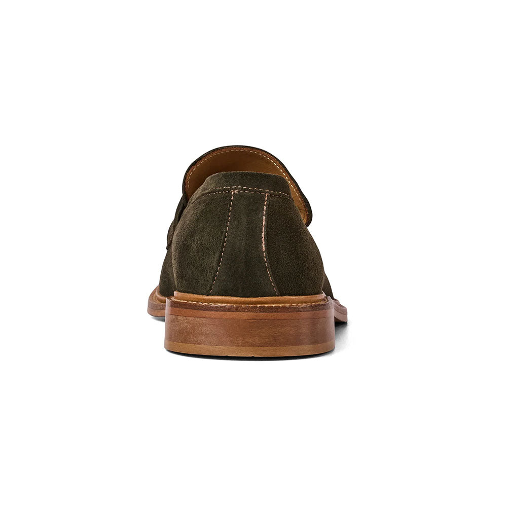 Bruno Magli Venezia Italian Suede Penny Loafer Olive