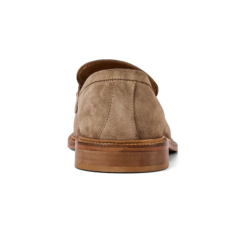 Bruno Magli Venezia Italian Suede Penny Loafer Taupe