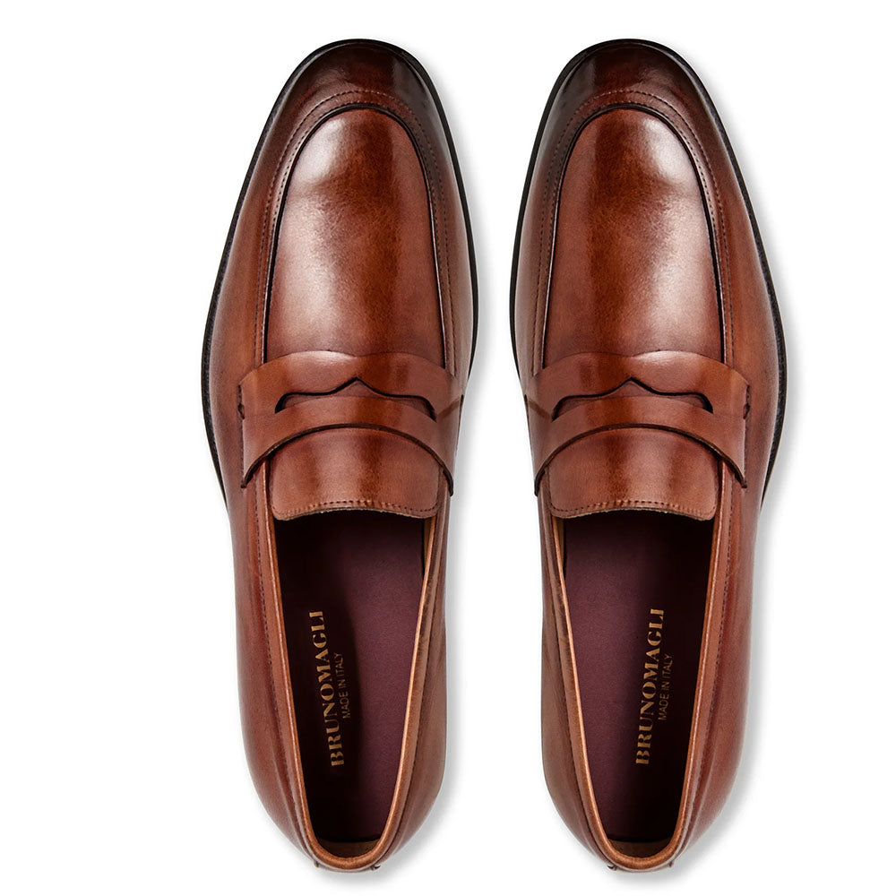 Bruno Magli Verona Leather Penny Loafer Cognac