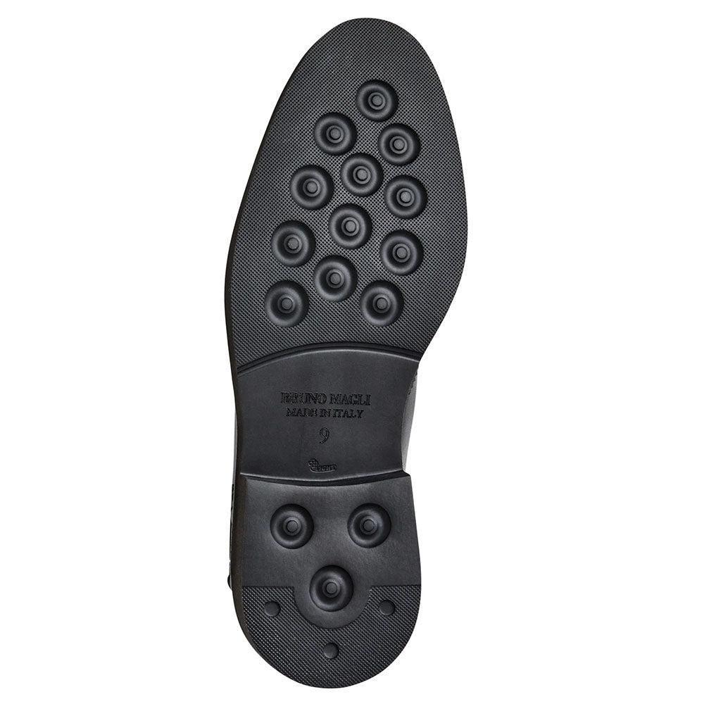 Bruno Magli Vespa Calfskin Wingtip Chelsea Boot Black