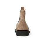 Bruno Magli Vespa Suede Wingtip Chelsea Boot Taupe