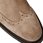 Bruno Magli Vespa Suede Wingtip Chelsea Boot Taupe