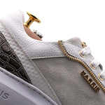 Harris Firenze 1913 Crocodile Print Leather Sneaker Beige