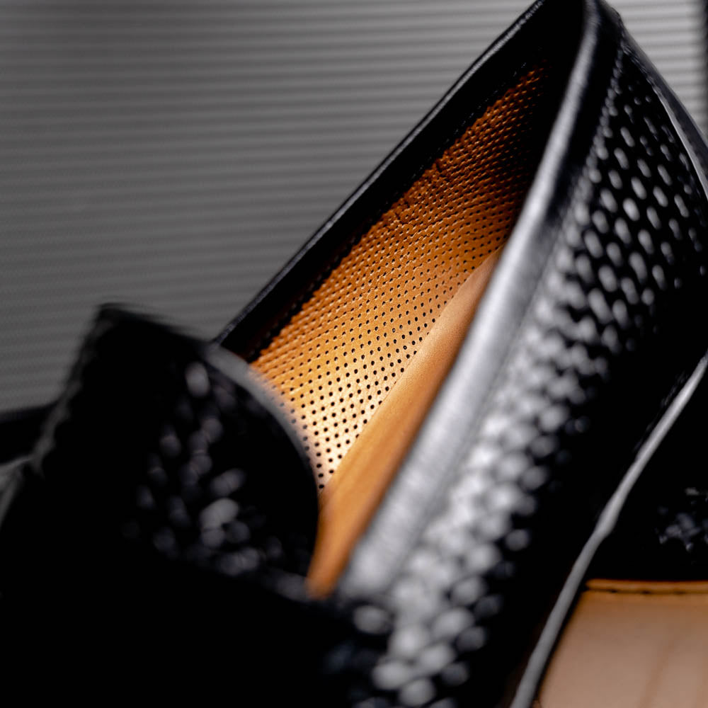 Stemar Viareggio Woven Loafers Black
