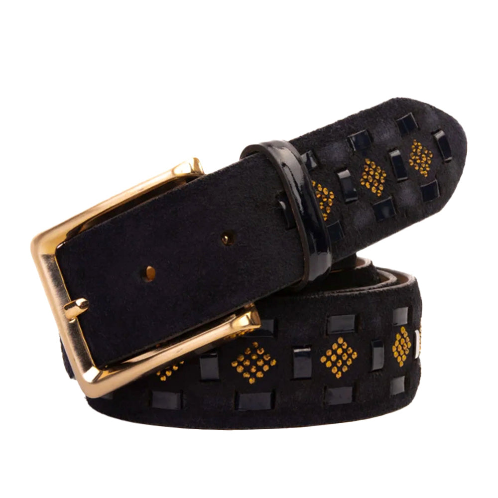 Vinci Leather The Vicino Black Leather Belt