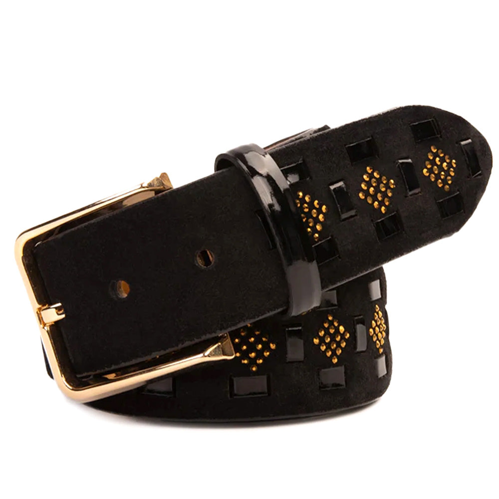 Vinci Leather The Vicino Navy Leather Belt