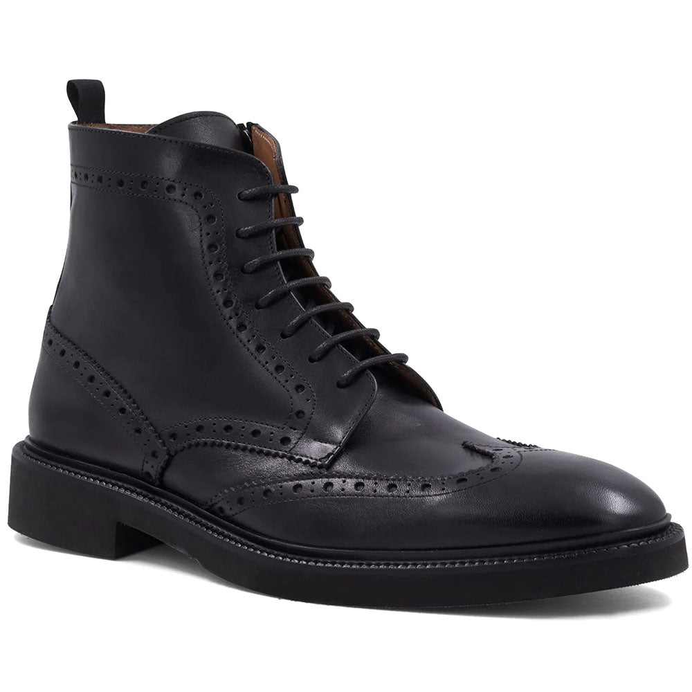 Bruno Magli Vincenzo Leather Wingtip Boot Black