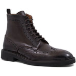 Bruno Magli Vincenzo Leather Wingtip Boot Dark Brown