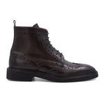 Bruno Magli Vincenzo Leather Wingtip Boot Dark Brown