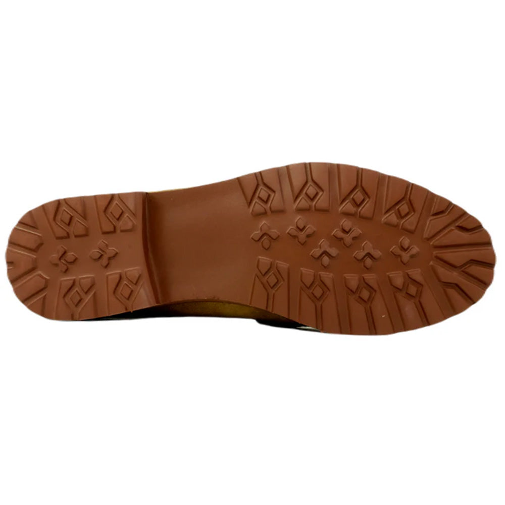 Alan Payne Wharton Suede Bit Loafers Mushroom