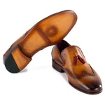 Paul Parkman Wingtip Tassel Loafers Brown
