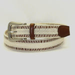 Torino Leather Woven Italian Rayon Over Kipskin - Cream