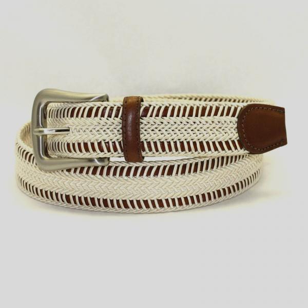 Torino Leather Woven Italian Rayon Over Kipskin - Cream