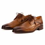 Vinci Leather The Moon Leather Derby Shoes Tan