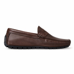Bruno Magli Xane Woven Leather Casual Slip-on Driving Moccasin Brown